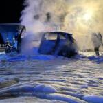 Auto steht in Vollbrand