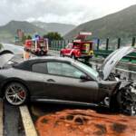 Verkehrsunfall A9 mit verletzter Person