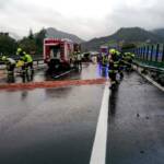 Verkehrsunfall A9 mit verletzter Person