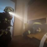 Nullsicht bei Abschnittsatemschutzübung