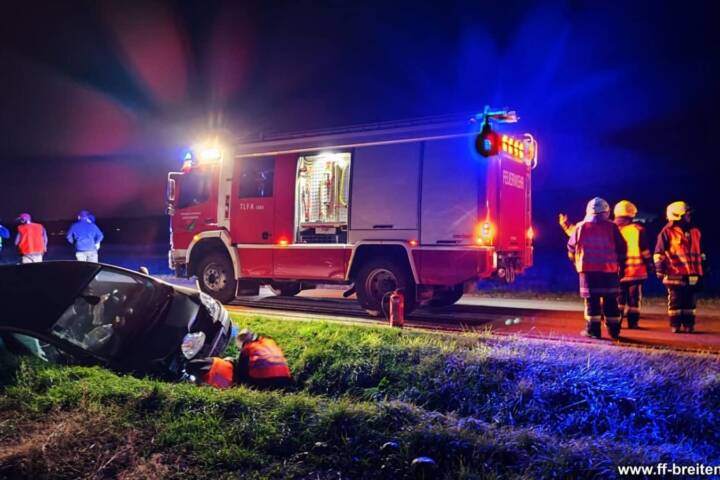 FF Breitenwaida: Fahrzeugbergung nach Verkehrsunfall