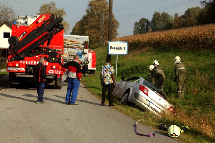 BFKDO Jennersdorf: Kurioser Einparkunfall in Rosendorf
