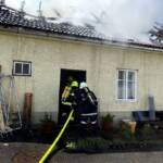 Wohnhausbrand mit schwieriger Wasserversorgung in Hoheneich