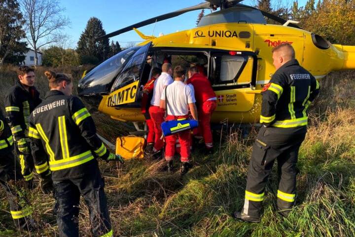 FF Klosterneuburg: Menschenrettung in Kleingartenverein