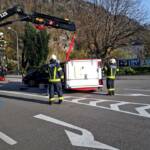 PKW Anhänger umgestürzt