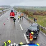 Verkehrsunfall auf der A5 Nordautobahn