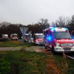 Verkehrsunfall mit eingeklemmten Personen