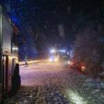 PKW Bergung im dichten Schneefall