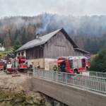 Gefährlicher Kaminbrand in Perneck