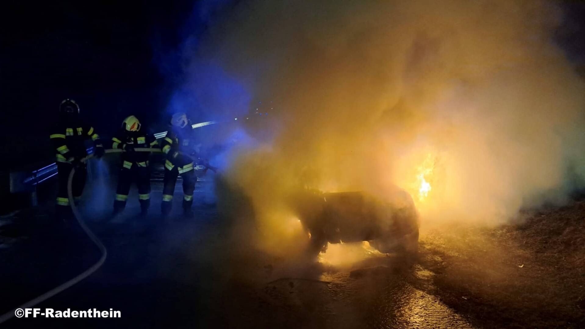 AFK Millstatt-Radenthein: Fahrzeugbrand am Neujahrstag