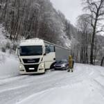 Starkschneefall legt B152 Seeleiten Straße lahm