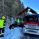PKW Unfall auf der L58 in Villach St. Niklas
