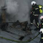 Dachbrand mit Alarmstufe 2 in Wien – Floridsdorf