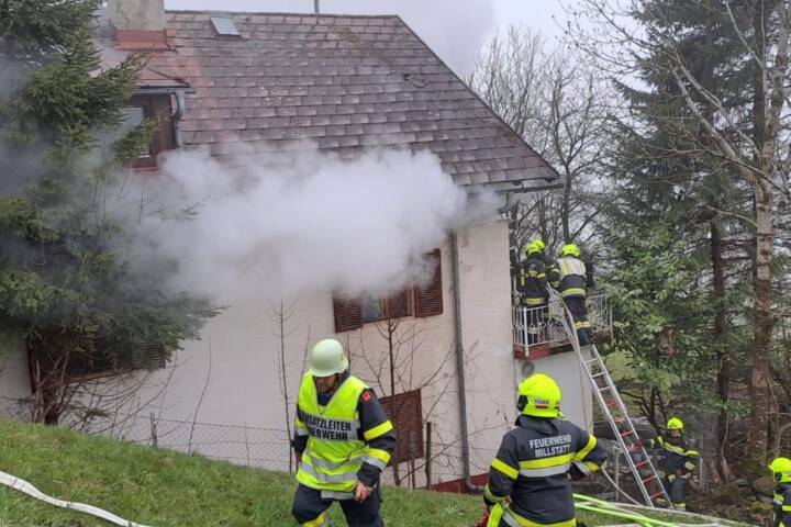 Wohnhausbrand in Obermillstatt