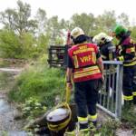 Fassbergung bei der Pioniertraverse