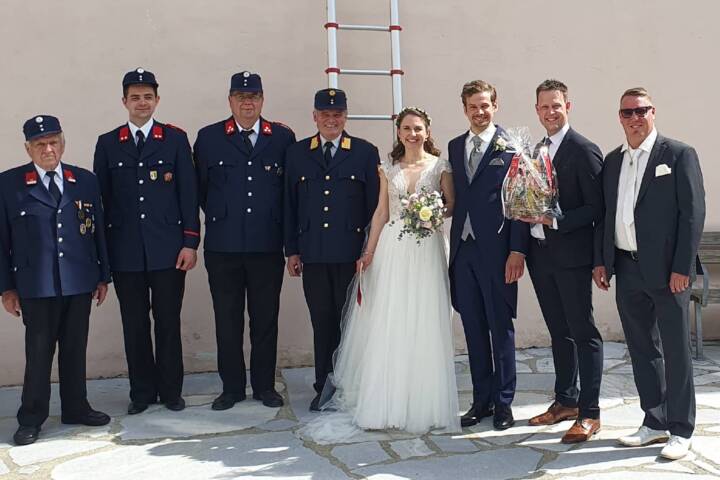 FF Althofen: Glückwünsche zur Hochzeit