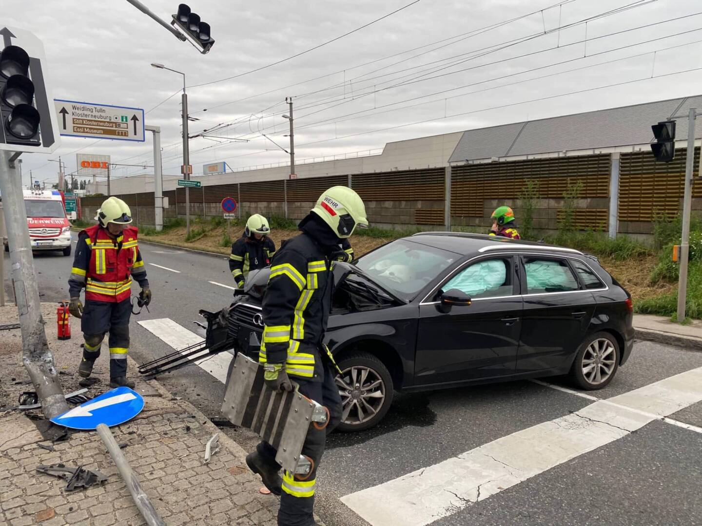 Verkehrsunfall auf der B14 Wienerstraße