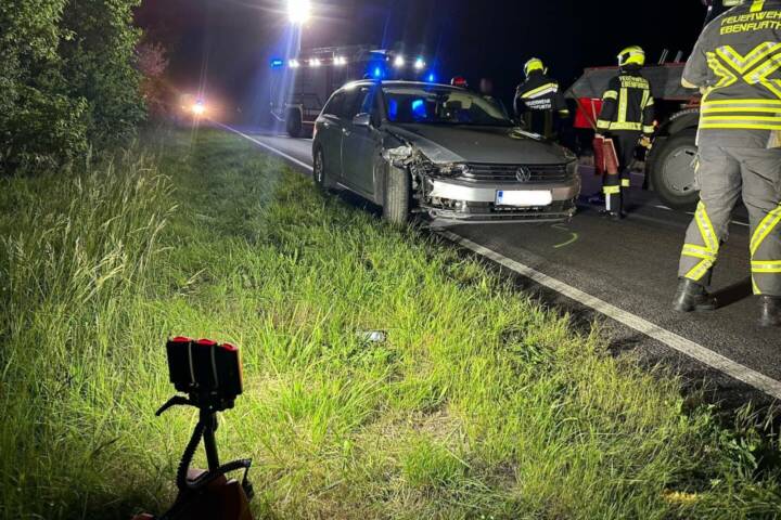 FF Ebenfurth: Schwerer Verkehrsunfall auf der B60