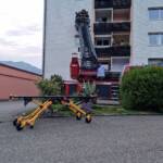 Personenrettung über die Drehleiter