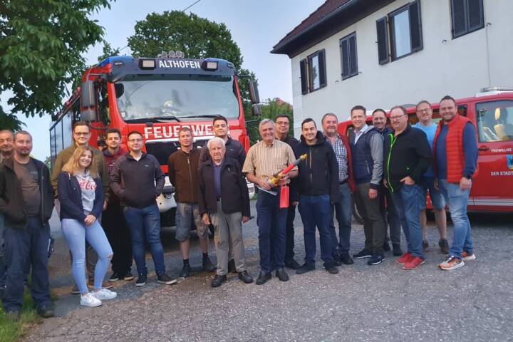 FF Althofen: Johann Delsnig – Glückwünsche zum Geburtstag