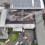 Vollbrand einer Lagerhalle