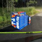 Wildunfall mit Kleintransporter auf der LB41 bei Niederschrems: Medikamentenladung gerettet