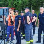 Bergrettung und Feuerwehrdrohnen retten Wanderer