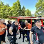 Bergrettung und Feuerwehrdrohnen retten Wanderer