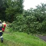 Unwetter über dem Bezirk Deutschlandsberg sorgen für einsatzreichen Abend