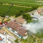 Großeinsatz bei Dachstuhlbrand in Krems