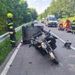 Schwerer Motorradunfall auf der B76