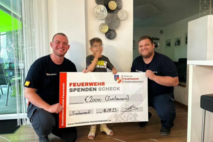 FF Frankenmarkt hilft Nico aus Pfaffing