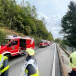 Schwerer Verkehrsunfall auf der B88 Kleinkirchheimer Straße