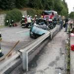 Schwerer Verkehrsunfall auf der B88 Kleinkirchheimer Straße