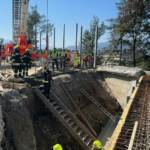 Bauarbeiter auf A2 gerettet