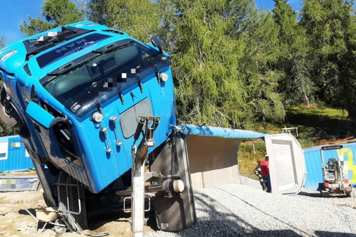 FF Gmünd: Arbeitsunfall am Stubeck