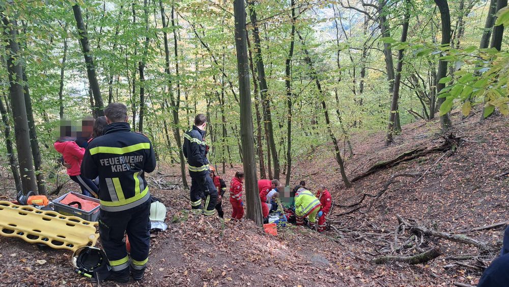 FF Krems: Technische Menschenrettung nach Wanderunfall