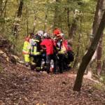 Menschenrettung nach Wanderunfall im unwegsamen Gelände