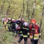 Menschenrettung nach Wanderunfall im unwegsamen Gelände