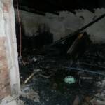 Gartenhütte in Vollbrand