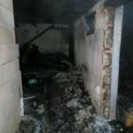 Gartenhütte in Vollbrand