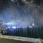 Gartenhütte in Vollbrand