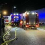 Gartenhütte in Vollbrand
