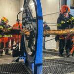 Feuerwehr übt den Sturm-Einsatz