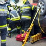 Großangelegte Übung am Frachtenbahnhof; Zugsunglück mit mehreren Verletzten und Schadstoffaustritt