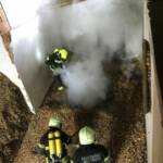 Rauchentwicklung bei Hackschnitzelbunker