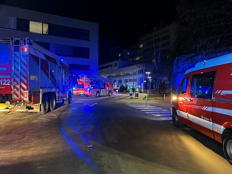 HFW Villach: Brand im Landeskrankenhaus rasch gelöscht