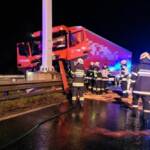 Schwerer LKW Unfall auf der B54 bei Gleisdorf