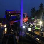 Schwerer LKW Unfall auf der B54 bei Gleisdorf