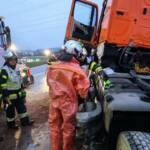 Schwerer LKW Unfall auf der B54 bei Gleisdorf